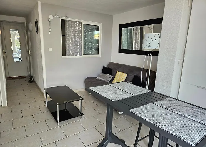 아파트 Cap D'agde - Estivales - Proche Naturiste - Terrasse - Wifi - Parking - Piscine - Clim